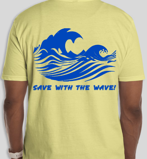 Save With the Wave T-Shirt Yellow