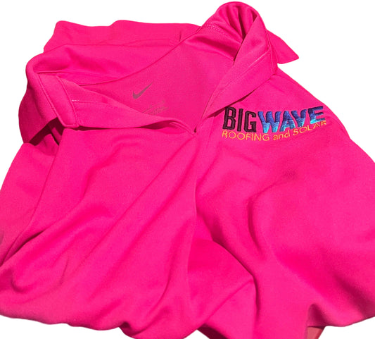 Nike Collared Big Wave Shirt Pink