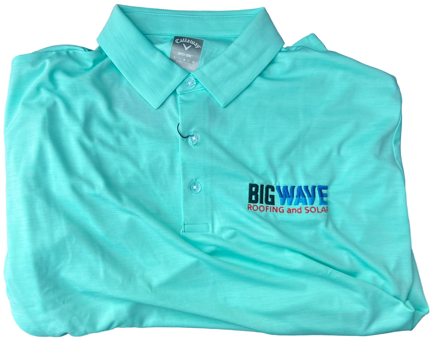 Caraway Aruba Blue Golf Polo